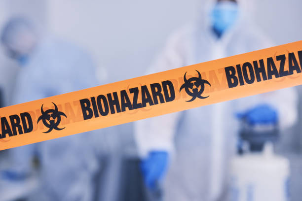 Professional Biohazard Cleanup technician working in Burlington, OH